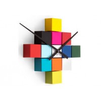 Dizajnové nástenné nalepovacie hodiny Future Time FT3000MC Multicolor